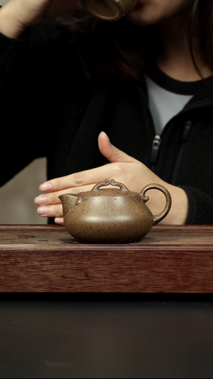 紫砂茶壶本绿柴烧 一生所爱
