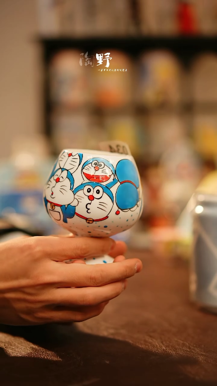 【闪购商品】杯景德镇高温釉下彩原创手绘陶瓷034