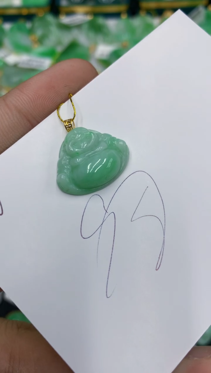 【闪购商品】翡翠颈饰18K金镶嵌翡翠