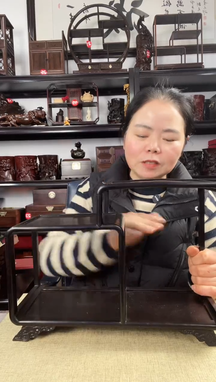 木瑕疵黑二连老李红木工艺品