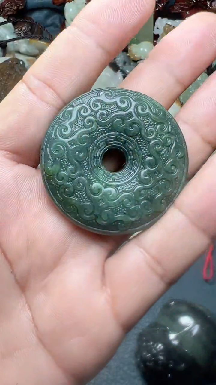 和田玉未镶嵌挂件-