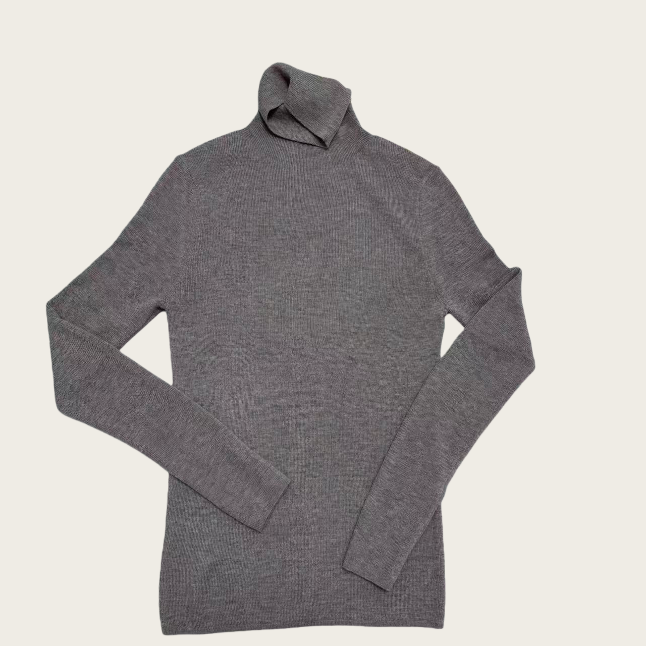 堆领打底长袖针织