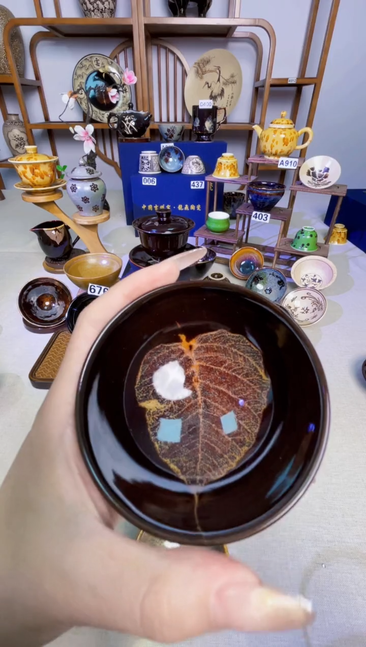 【特价菩提盏】非遗大师手工高温瓷特价款