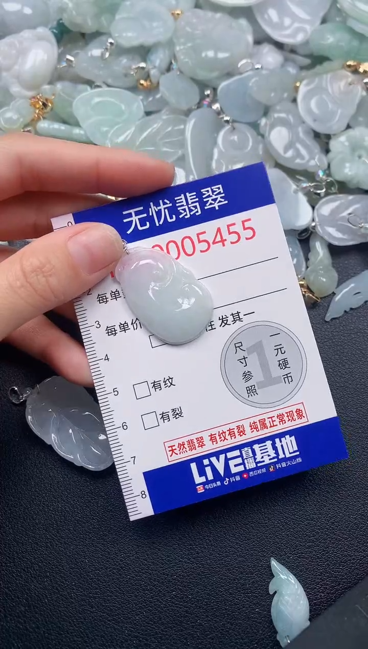 吊坠(不含链)未镶嵌翡翠5455