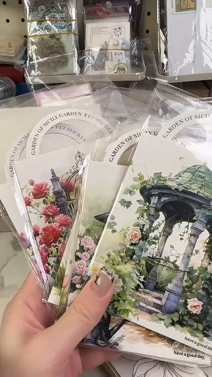 1-17 西西里的花园贴纸 6款