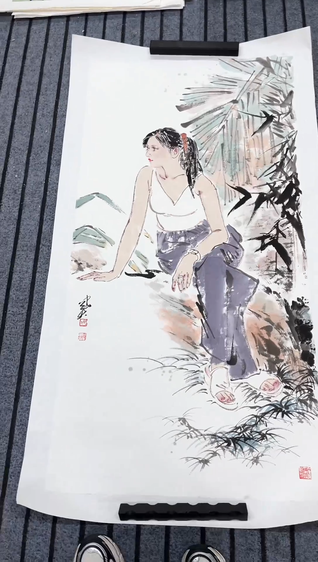 精品国画人物作品