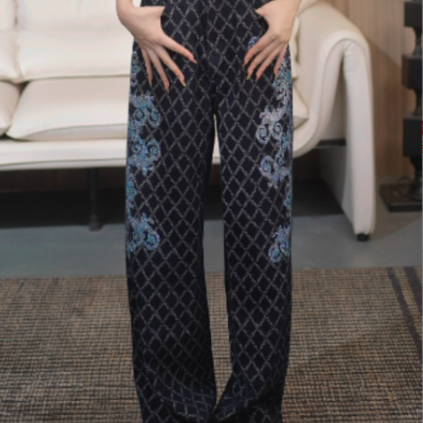 TCH私服烫钻工艺时尚休闲百搭秋款牛仔裤女T75C20E5111轻奢tch