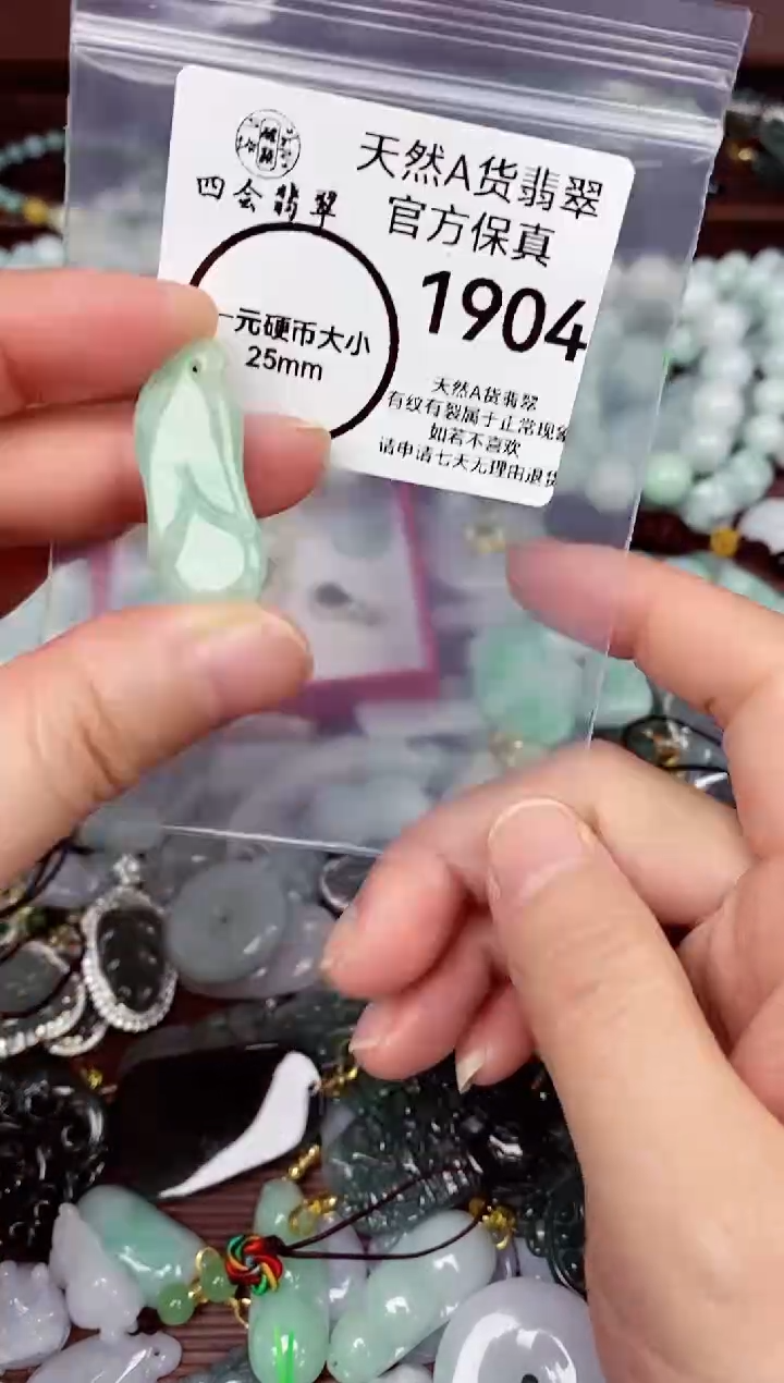 【闪购商品】翡翠颈饰未镶嵌天然A货翡翠1904