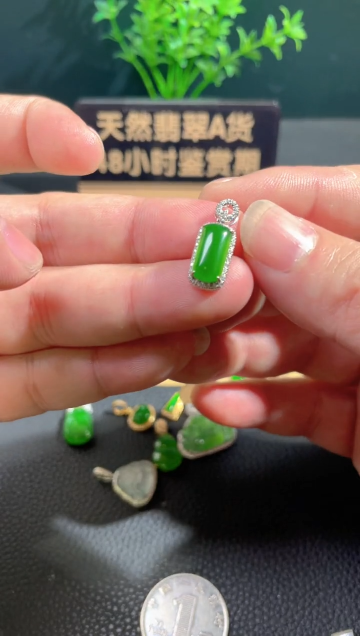 【闪购商品】翡翠颈饰18K金镶嵌翡翠