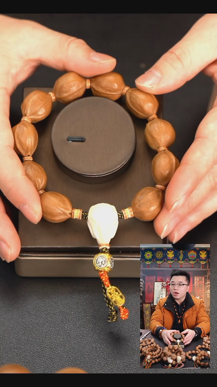 手串/手链橄榄核1823原生态精串梅林铁核