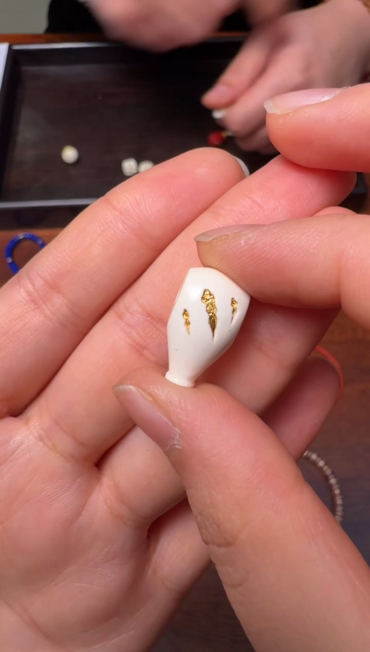 把件猛犸象牙三通配饰