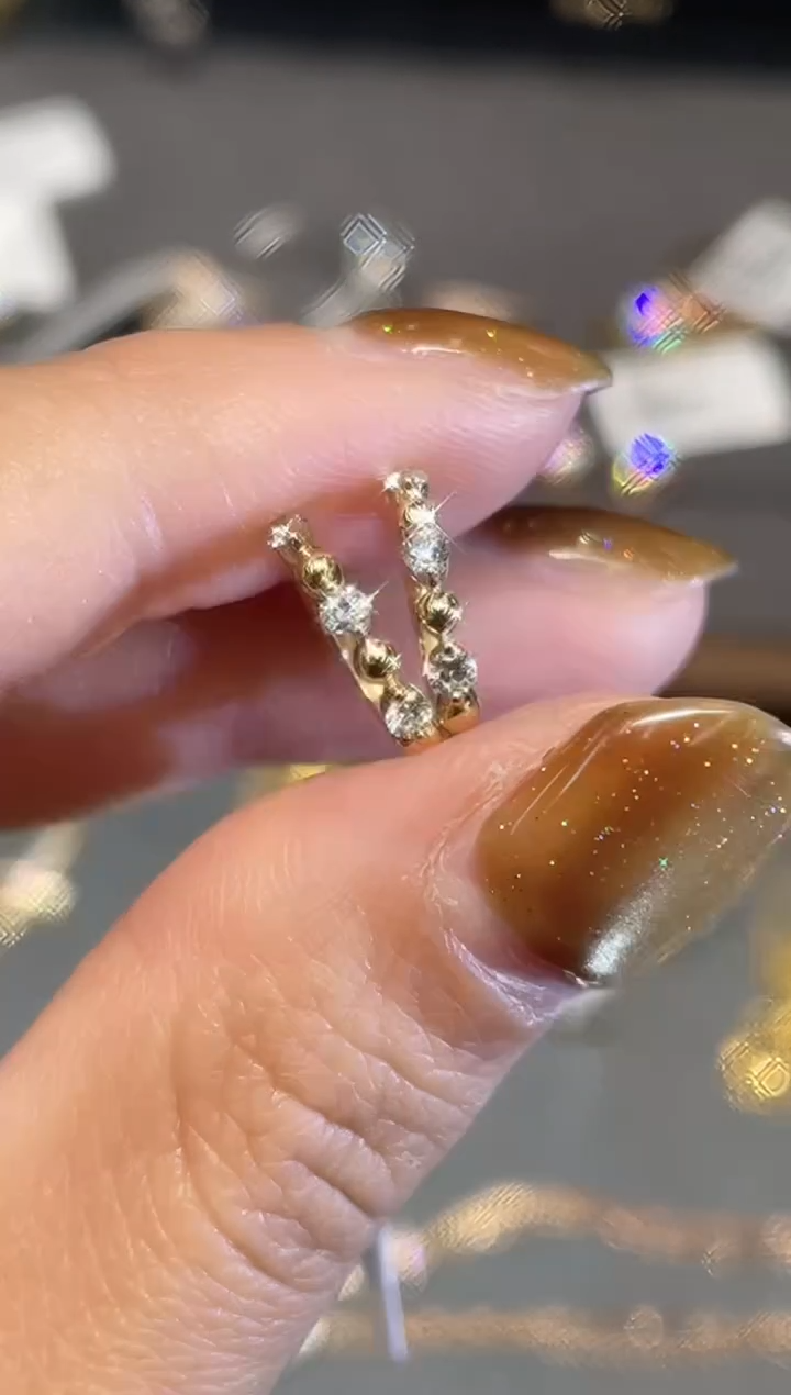 【闪购商品】钻石耳包18K金镶嵌X豆蔻年华钻石耳包