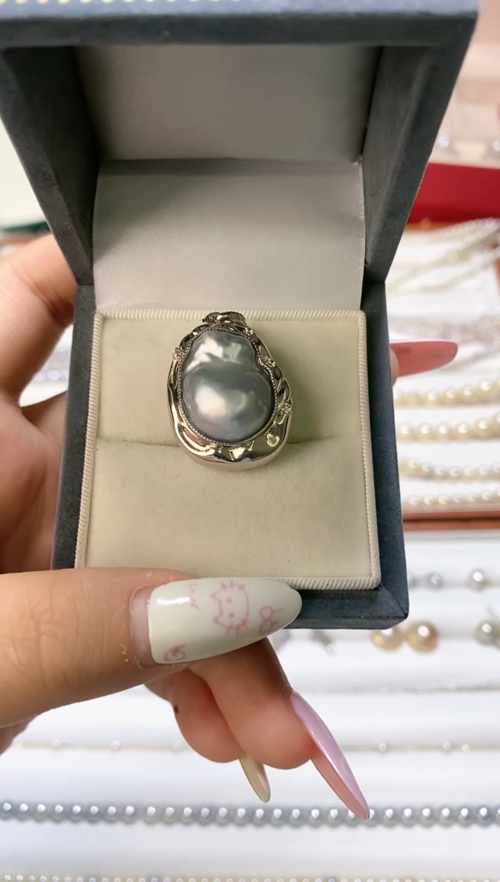 【闪购商品】海水珍珠颈饰银S925镶嵌030