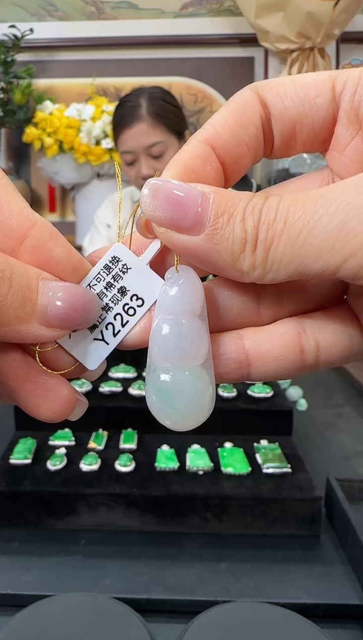 颈饰未镶嵌翡翠Y2263豆子