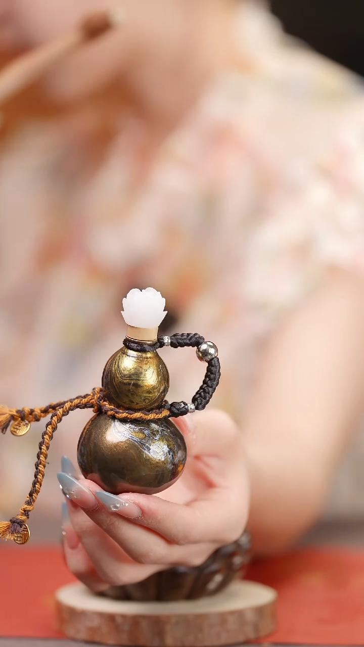 1365大漆葫芦手捻车挂脖挂挂件