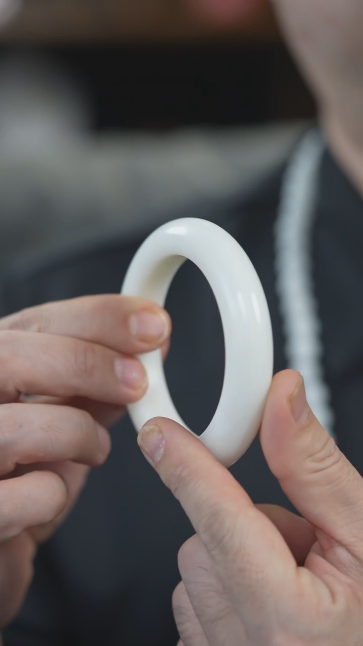 未镶嵌手镯和田玉57.8口径