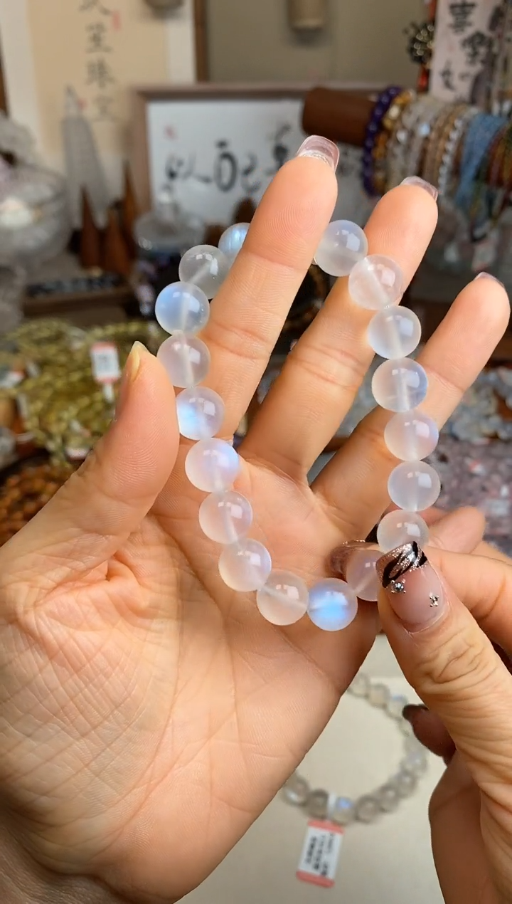 【闪购商品】月光石手链未镶嵌10.5m蓝月光