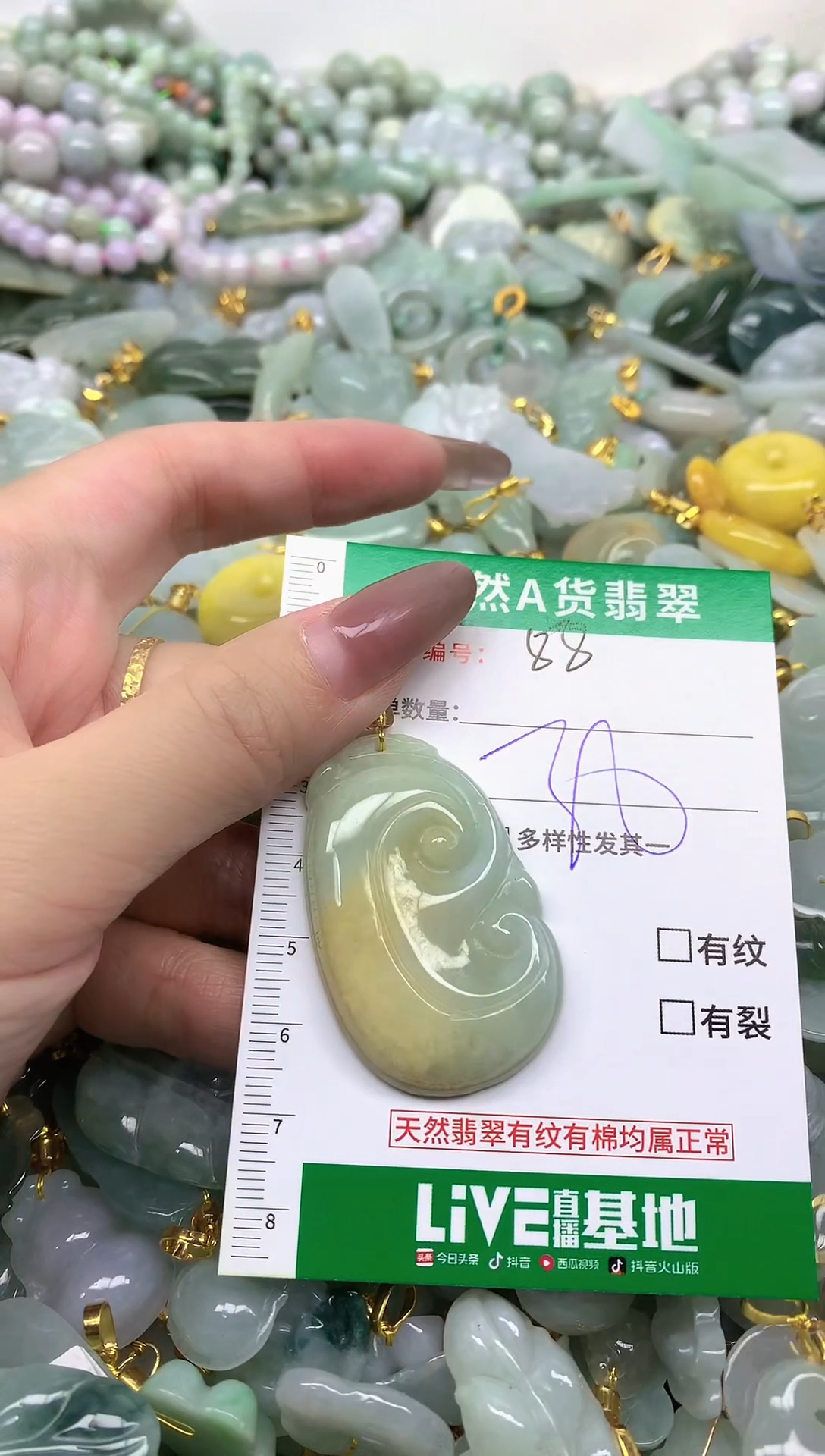 颈饰未镶嵌翡翠未镶嵌a货翡翠-88