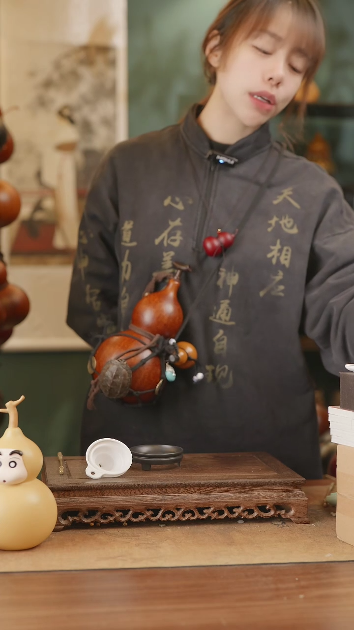 【闪购商品】64号精品天然大漆工艺防渗内胆酒葫芦~