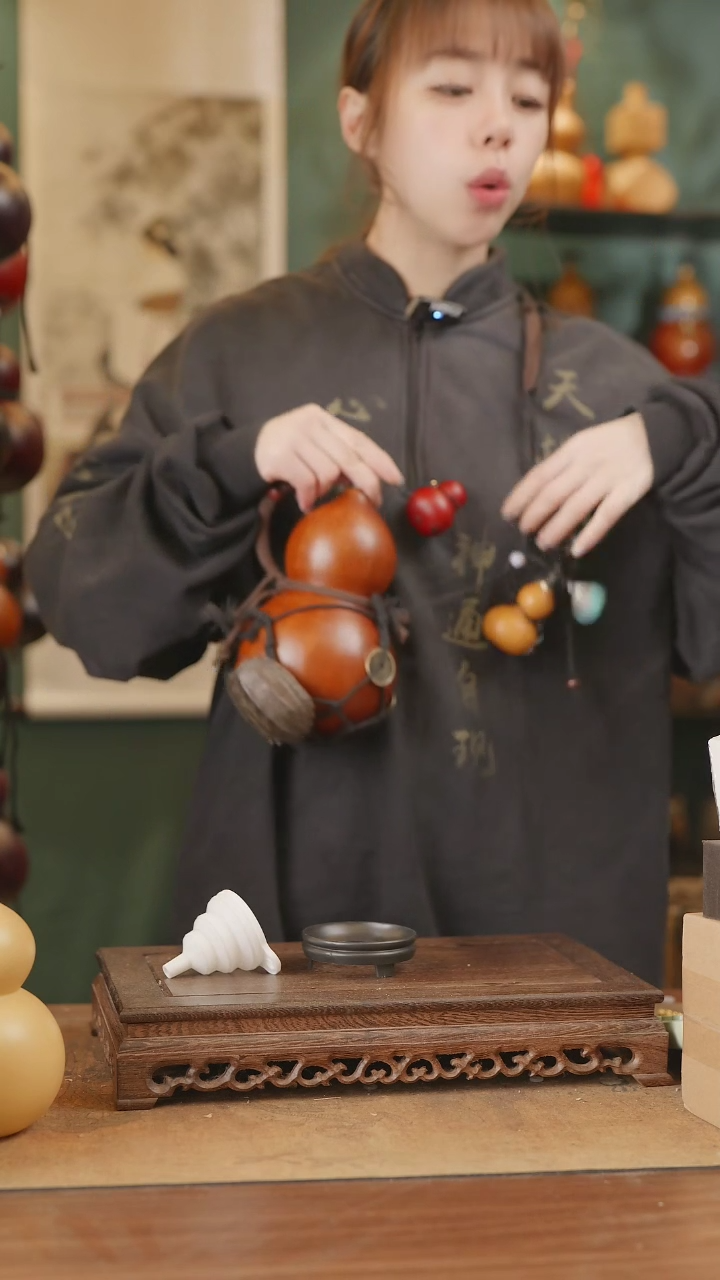 【闪购商品】36号精品天然大漆工艺防渗内胆酒葫芦~