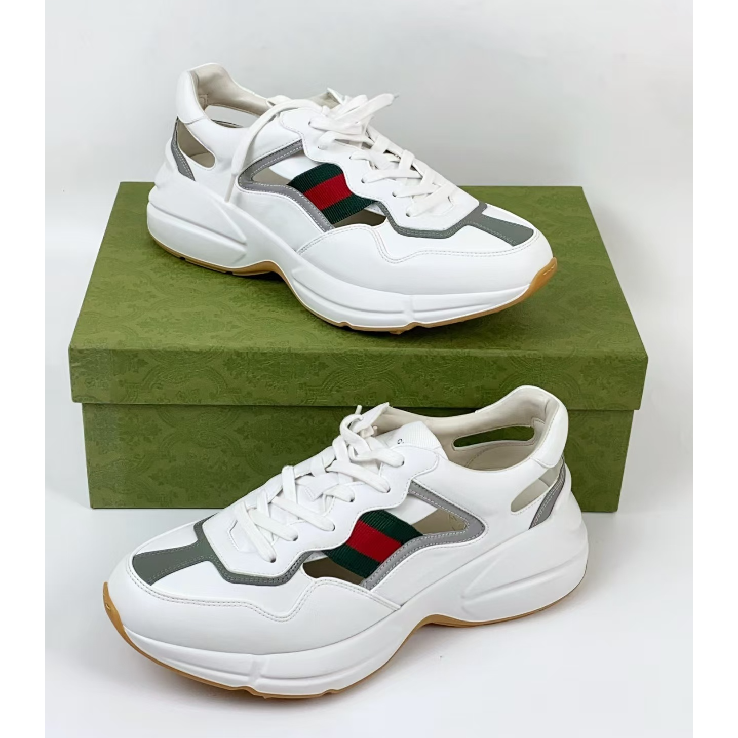 未使用 GUCCI/古驰 镂空老爹鞋原装正品全新未使用