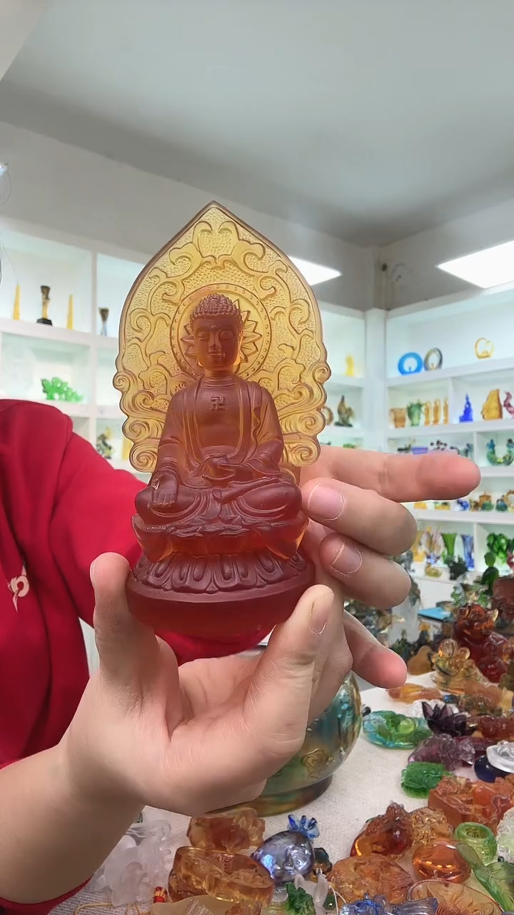 手工艺品琉璃佛像