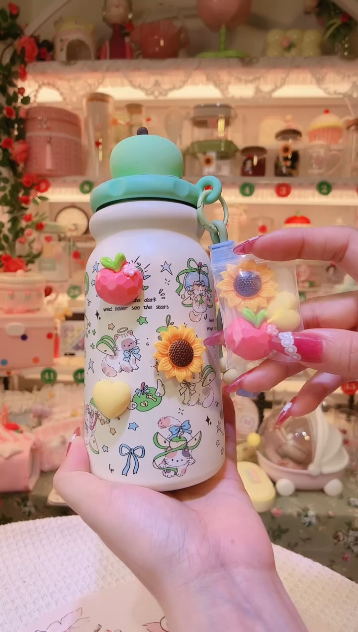 青苹果保温杯——手工制作品质好！