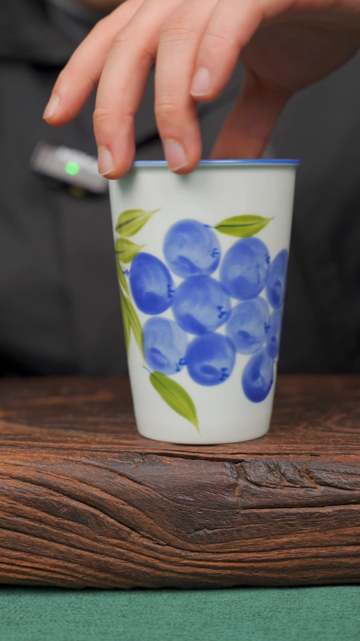 【闪购商品】瓷片105寻一缕瓷香杯釉下手工手绘瓷器