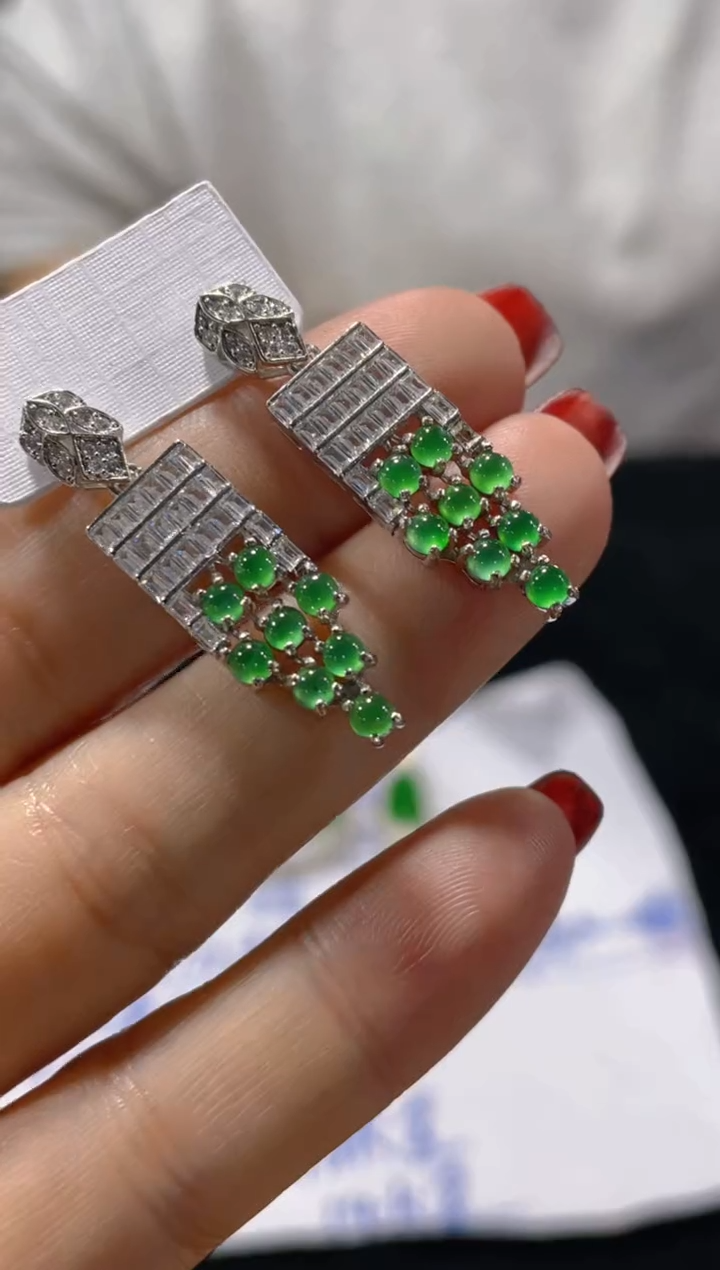 【闪购商品】翡翠耳饰未镶嵌天然A货翡翠多样性发货拍一发一