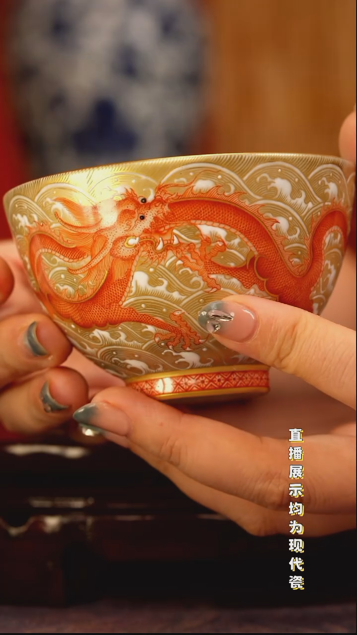 景德镇手工手绘陶瓷杯