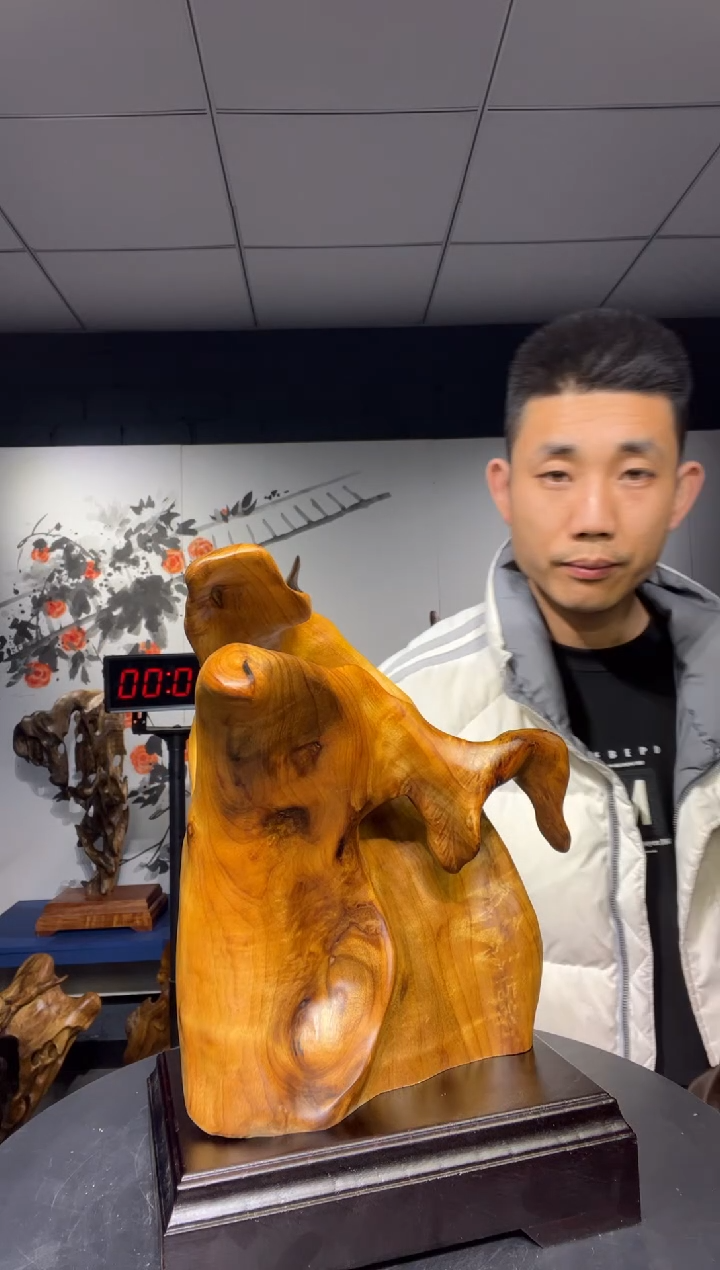 【闪购商品】金丝楠木雕金丝楠木工艺品摆件