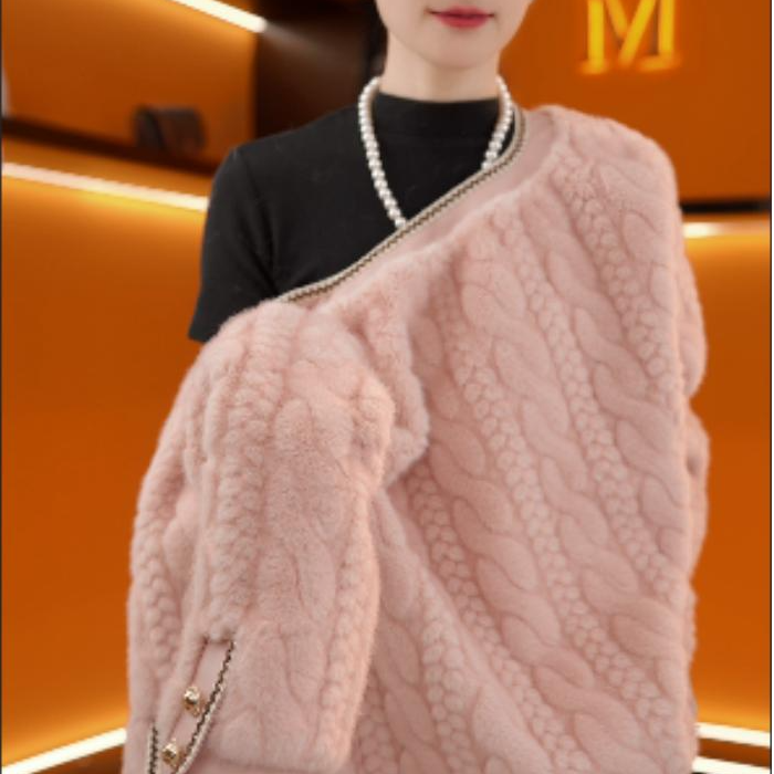 YY-2025轻奢时尚雪兰貂外套