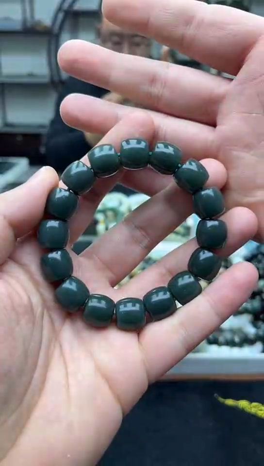 未镶嵌手串和田玉纯天然新疆叶城蓝调14