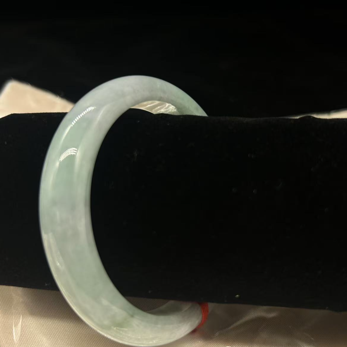 天然A货翡翠手镯60圈口  W63063