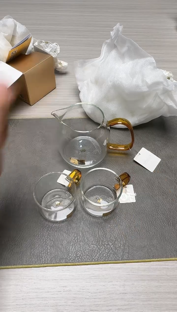 【闪购商品】禾器#泰然茶海琥珀+清禾对杯琥珀