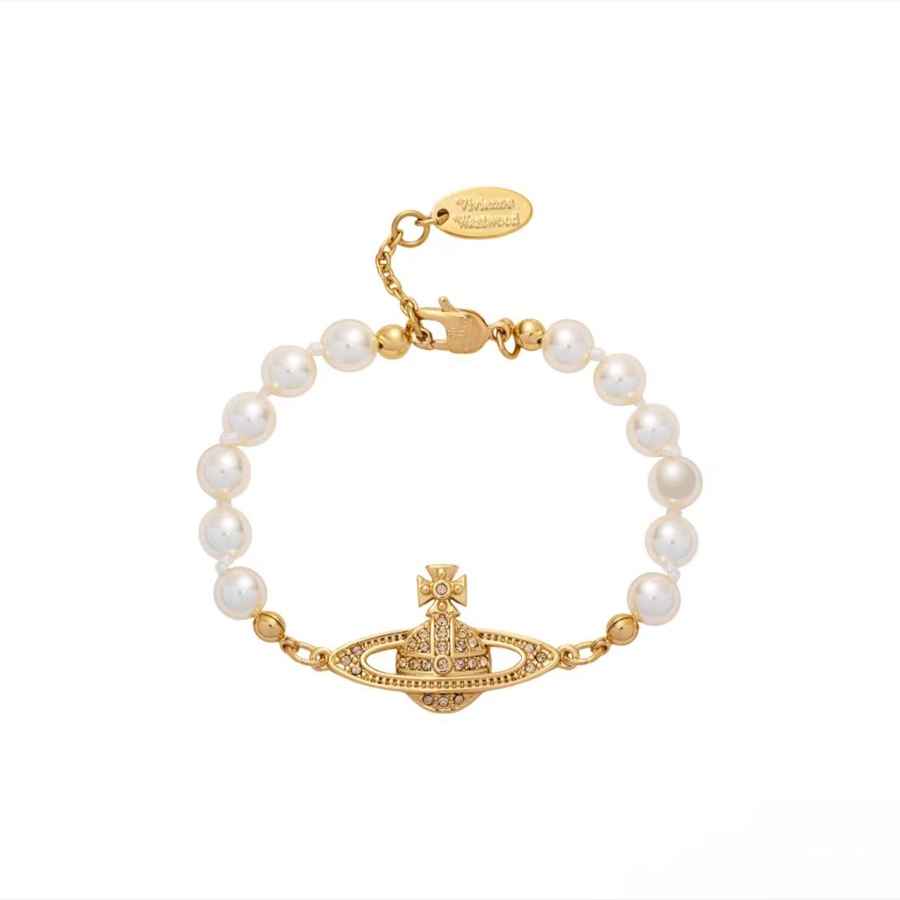 Vivienne Westwood 西太后浅浮雕珍珠手链61030001-R122-CN