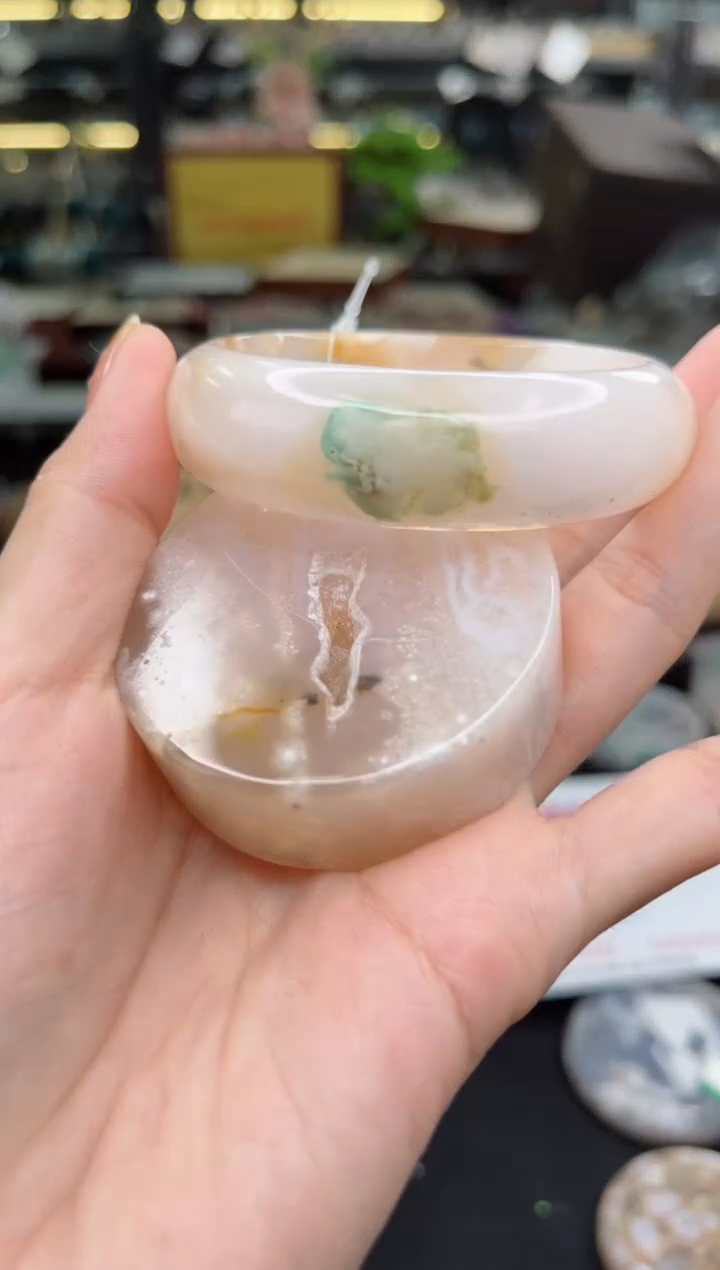 【闪购商品】石英质玉手镯未镶嵌53圈口（赠品镯心）1600003