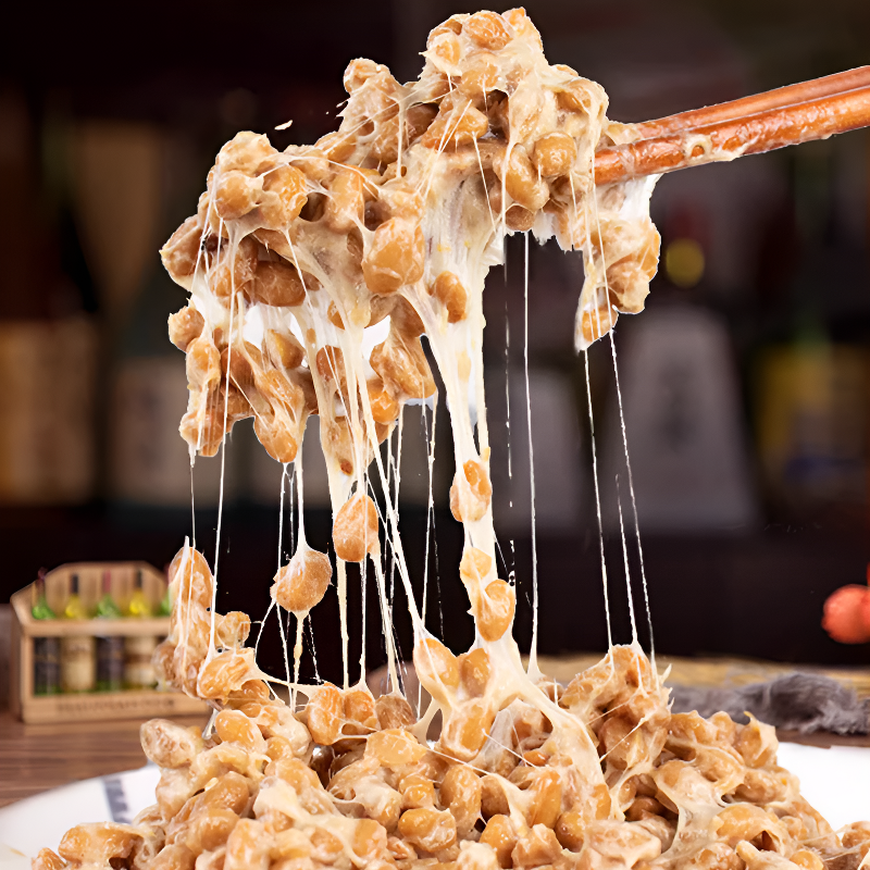 豆豆力量直播专属好纳豆好拉丝非转基因小粒黄豆发酵小粒纳豆工厂