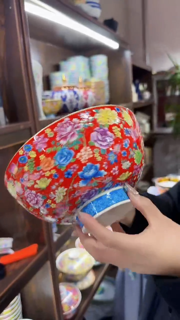 【闪购商品】瓷片大汤碗1个景德镇陶瓷【秦坊】