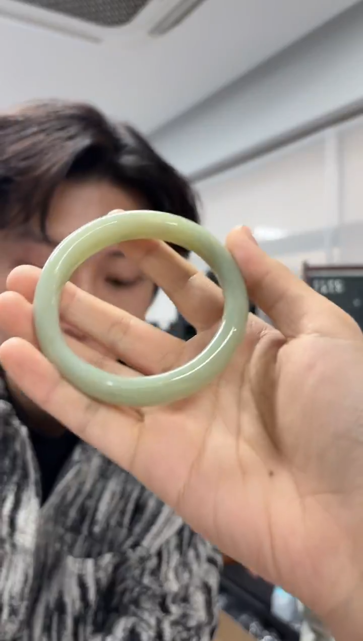 未镶嵌手镯和田玉（多样性发一件）微瑕圈口59+