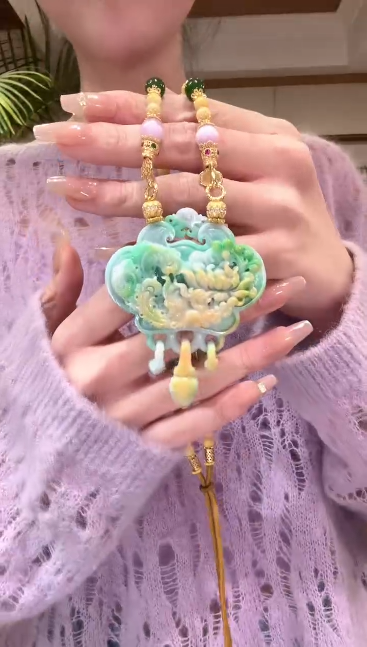 【闪购商品】翡翠颈饰未镶嵌国风