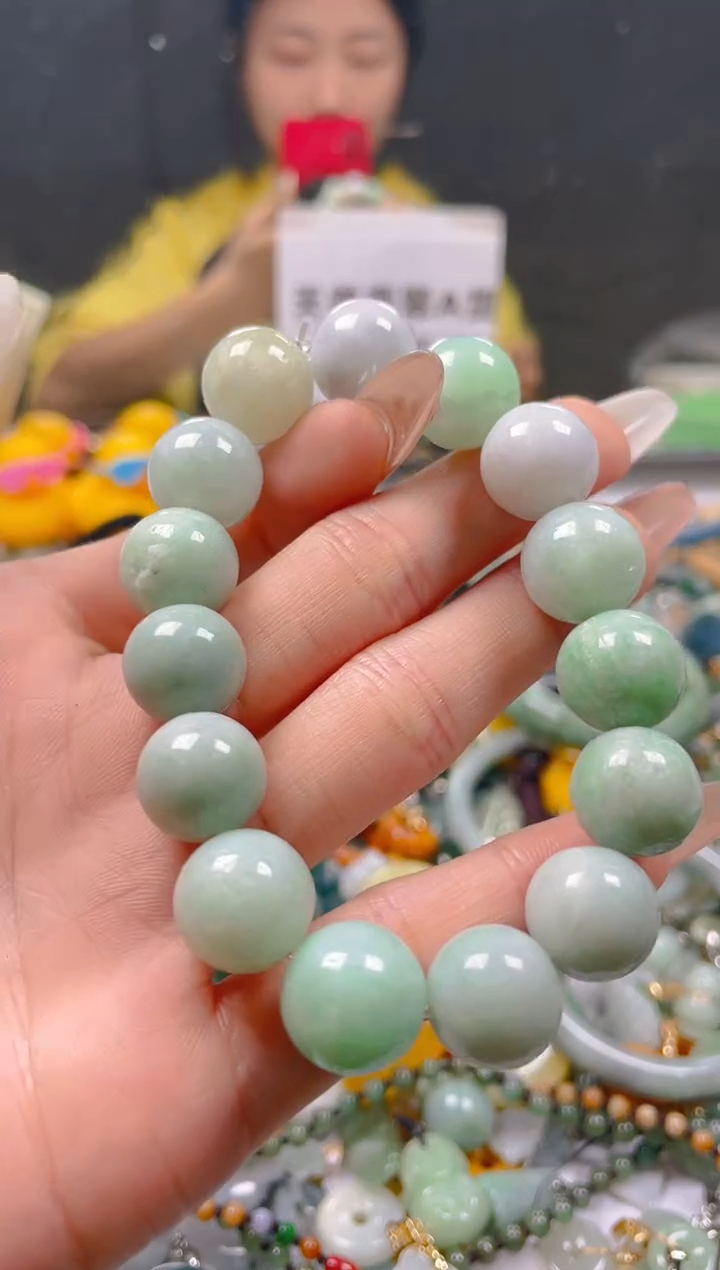 【闪购商品】翡翠颈饰未镶嵌13-14MM/P/翡翠A货一图一物