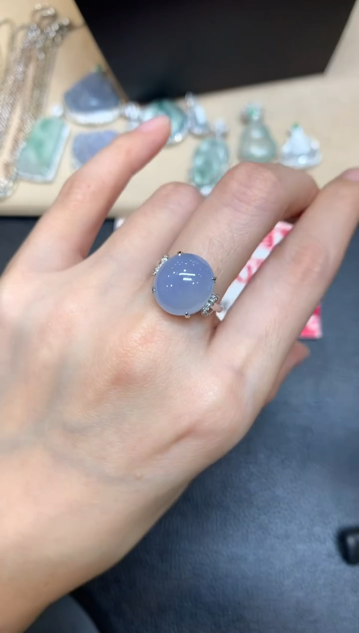 【闪购商品】翡翠戒指18K金镶嵌【无服务费