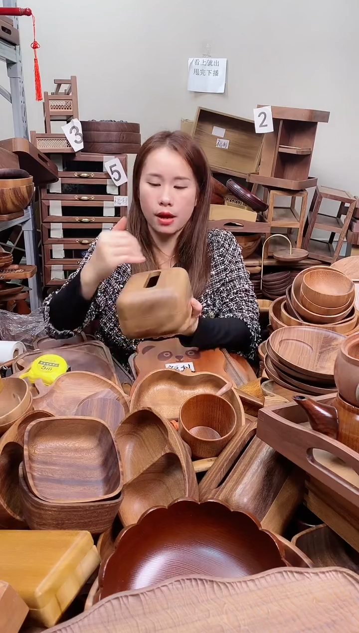 木   南美胡桃木面包纸巾盒   A