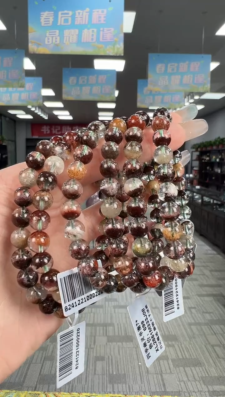 【闪购商品】水晶手链未镶嵌B40 XL2651约7mm多样性发一件