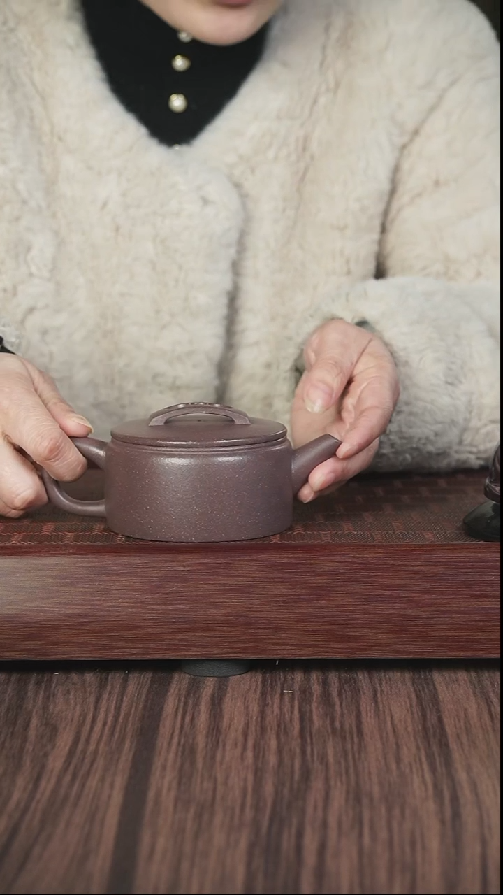 【闪购商品】紫砂茶壶lhb  粗砂天青 汉瓦