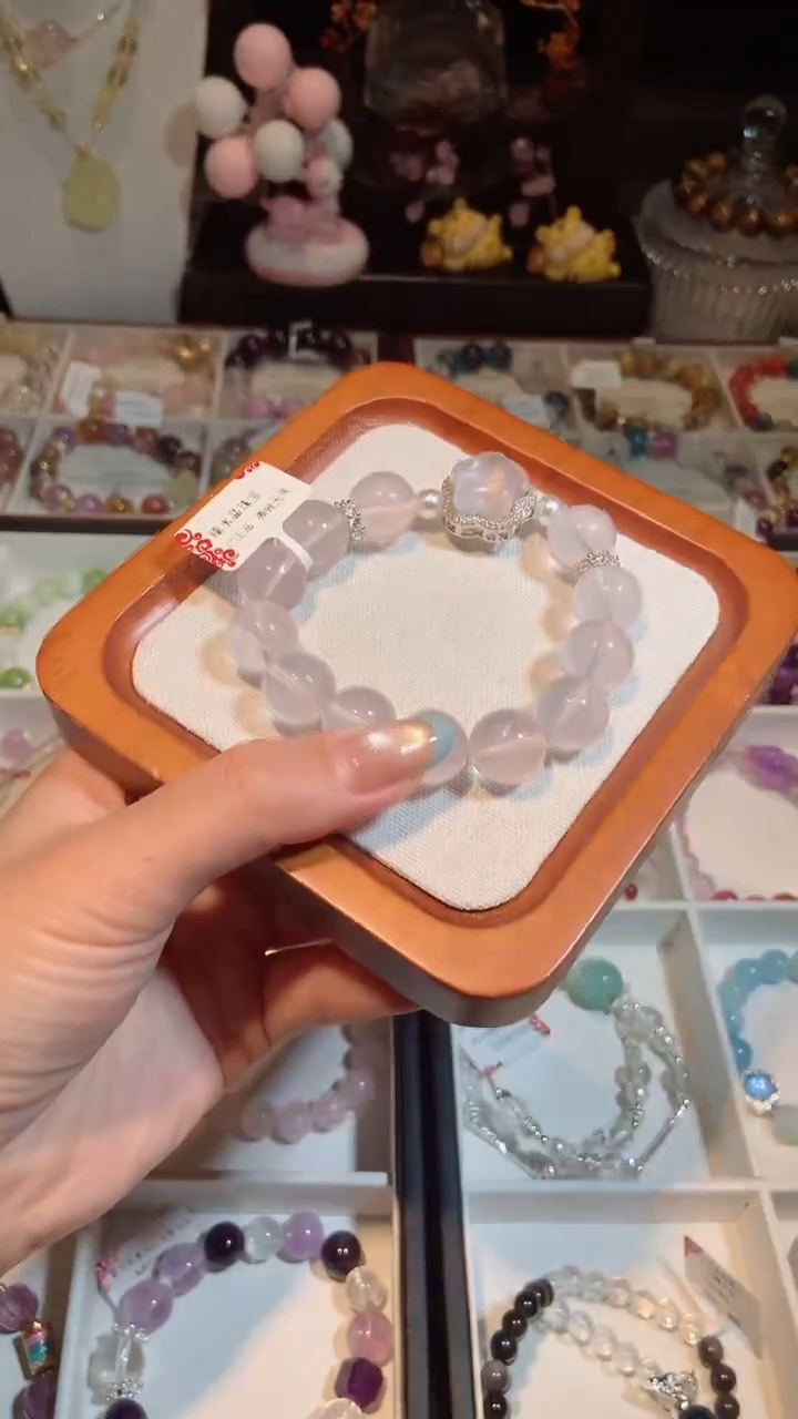 水晶手链未镶嵌粉水晶