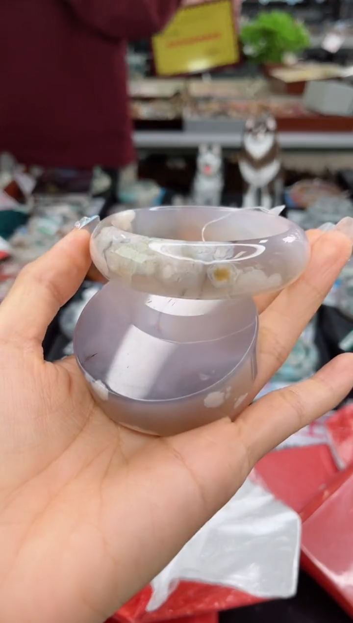 【闪购商品】石英质玉手镯未镶嵌58圈口（赠品镯心）6450370