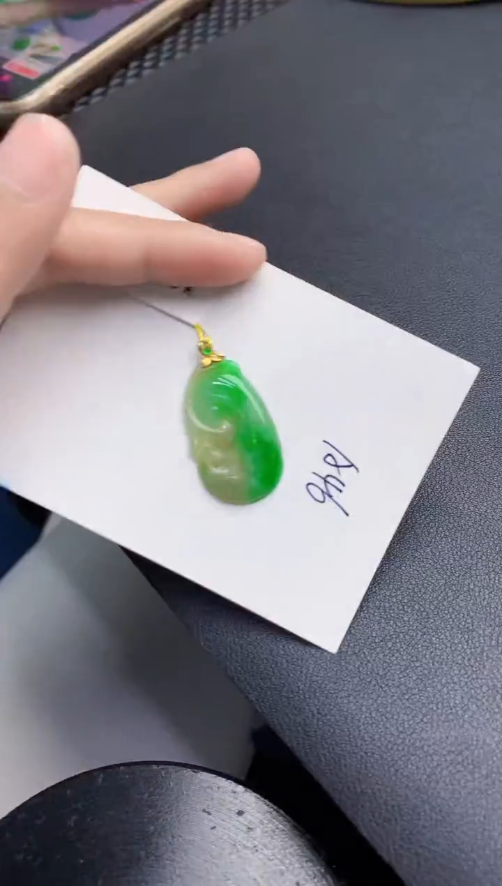 【闪购商品】翡翠颈饰18K金镶嵌000000000