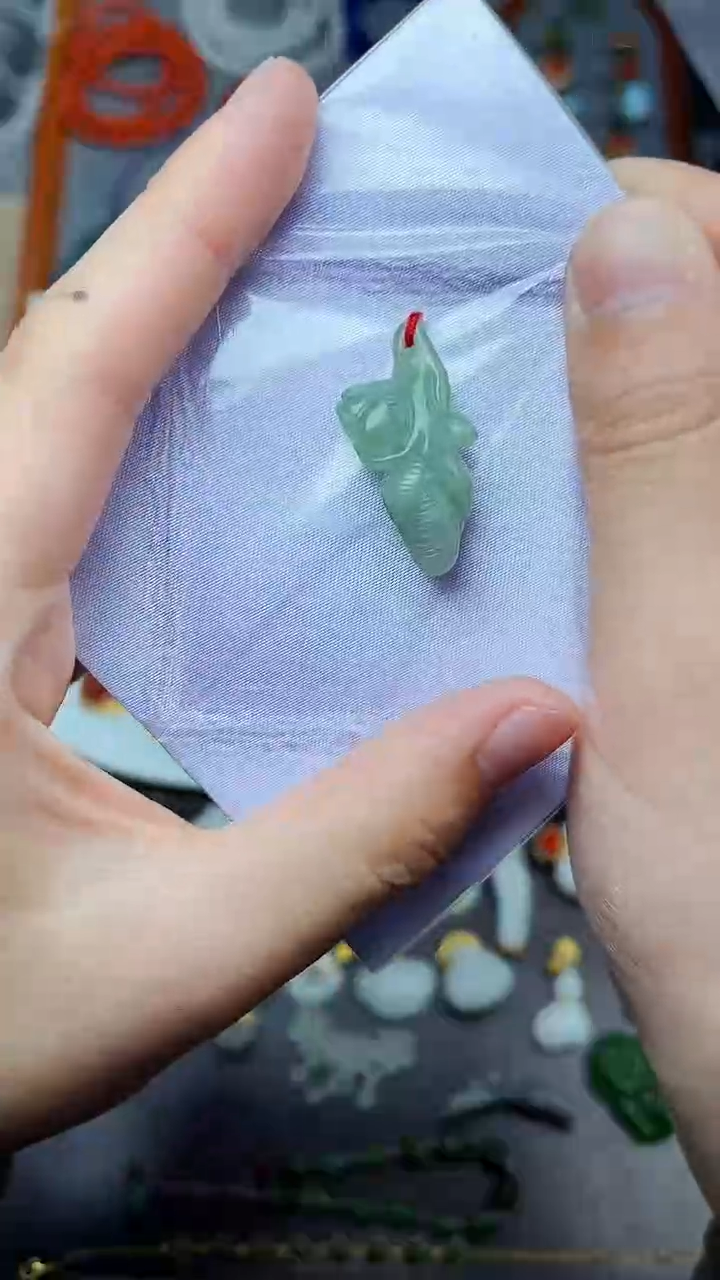 颈饰未镶嵌翡翠莲花06